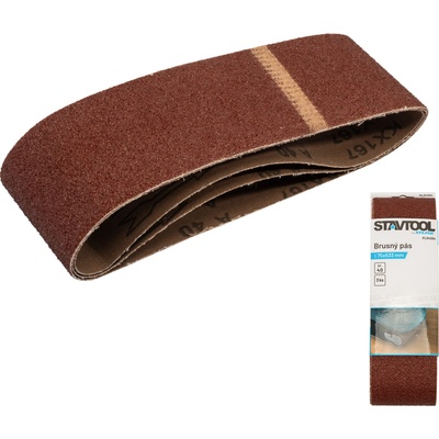 STAVTOOL Brusný pás | 75x533 mm zr. 80 (1bal/3ks)