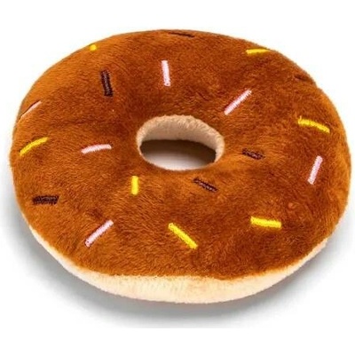 Nobleza plyšová donut 11 cm hnědá