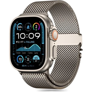 Tech-Protect Milano каишка за Apple Watch 6 / 7 / 8 / 9 / 10 / SE / Ultra 1 / 2 (44 / 45 / 46 / 49 MM) - титан (5906302370634)
