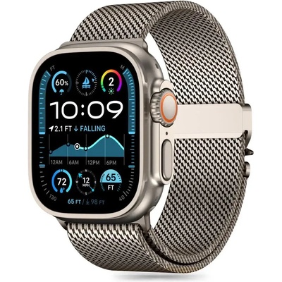 Tech-Protect Milano каишка за Apple Watch 6 / 7 / 8 / 9 / 10 / SE / Ultra 1 / 2 (44 / 45 / 46 / 49 MM) - титан (5906302370634)