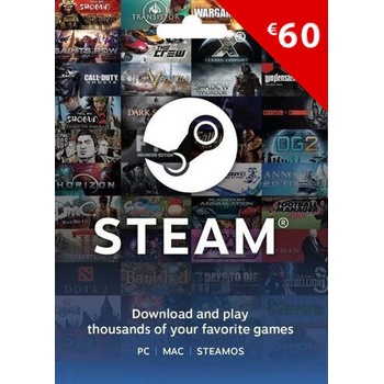 Valve Steam Dárková Karta 60 €