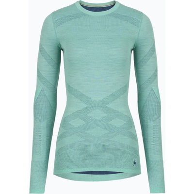 Smartwool Дамска термоактивна блуза с дълъг ръкав Smartwool Intraknit Thermal Merino Baselayer Crew pacific blue/nightfall blue