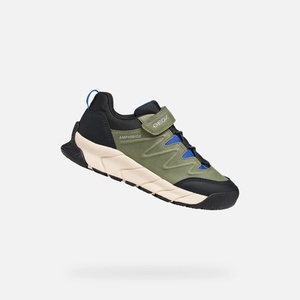 GEOX Хаки детски маратонки Geox Flexyper Pro B Geox | Zelen | Момчешки | 28