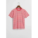 Gant Striped Shield T-shirt Bright Red