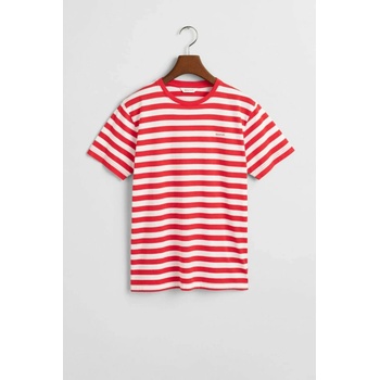 Gant Striped Shield T-shirt Bright Red
