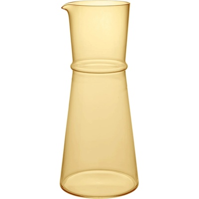 Ferm Living Skleněná karafa Boya Yellow 1,35 l, žlutá barva, sklo
