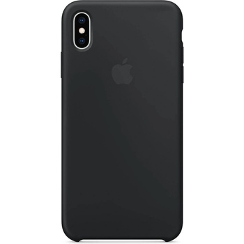 Apple Silicone Case - оригинален силиконов кейс за iPhone XS (черен) (bulk)