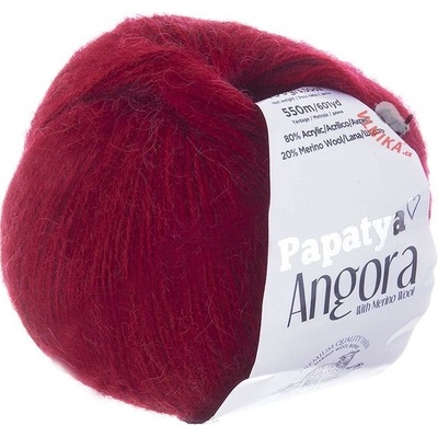 Příze Angora Merino 3080 červená