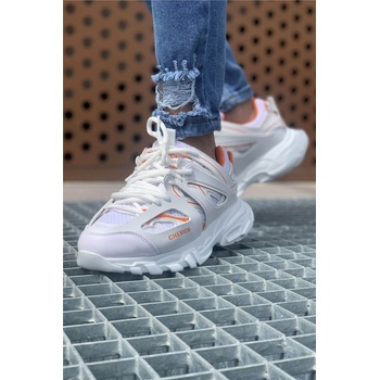 Chekich Мъжки обувки с връзки CH301 BT - Бели с Оранжев #370955 (370955_Бяло)