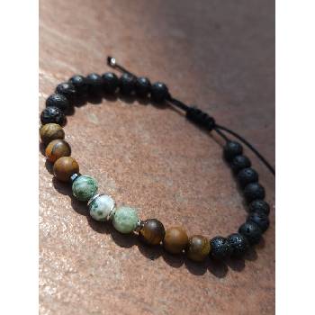 Image 1 of Мъжка гривна с камъни (МЕК5)