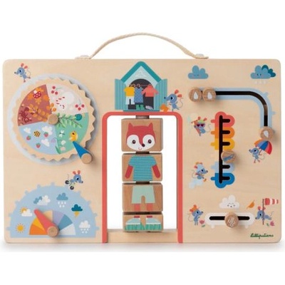 Lilliputiens - Дъска за дейности - обличаме се според времето - лисицата Алиса