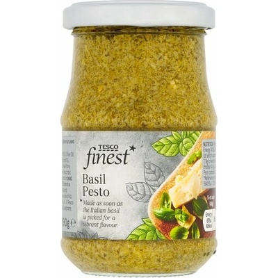 Tesco Finest Bazalkové pesto se sýrem a piniovými oříšky 190g