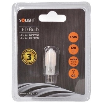 Solight LED žiarovka G4 1,5W 3000K 120lm