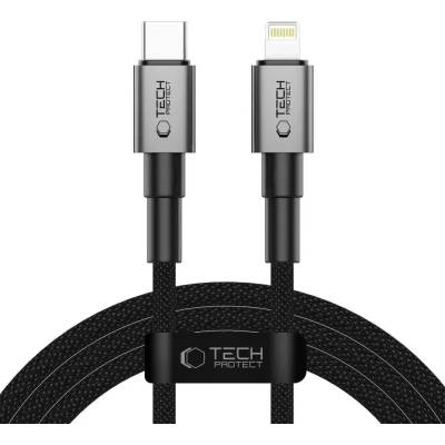 Tech-Protect Ultraboost DNA USB-C / Lightning PD27W/3A кабел 200 см - сив