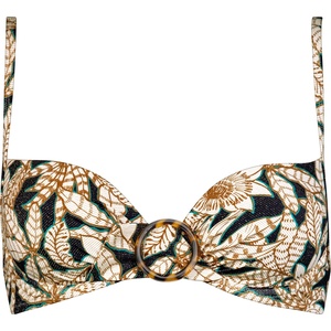 Watercult Дамско бикини горнище Watercult Women's Les Côtes Bikini Top 7260 Bikini top - Black / Sepia - размер 42 (150-4203-0122)