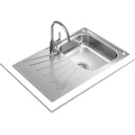 Teka Starbright 45 E-XP 1B 1D ГЛАДКА Иноксова мивка за вграждане, гладка, обръщаема, за шкаф със светъл отвор (М.1109) Мивка за вграждане