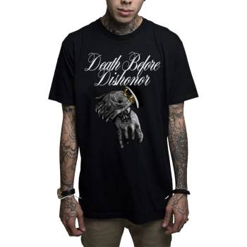Image 1 of MAFIOSO мъжка тениска mafioso - death b4 dishonor - ЧЕРЕН - maf065