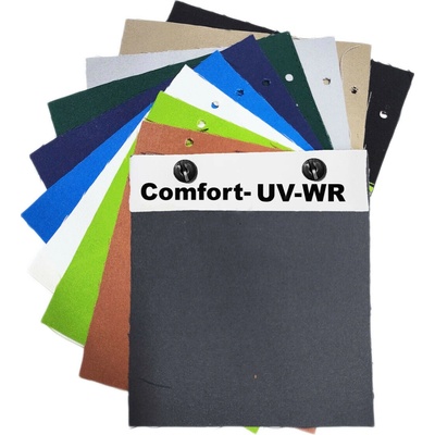 Vzorník látek Comfort na zahradní nábytek a polštáře, odolná vůči UV-WR záření, 15x20 cm