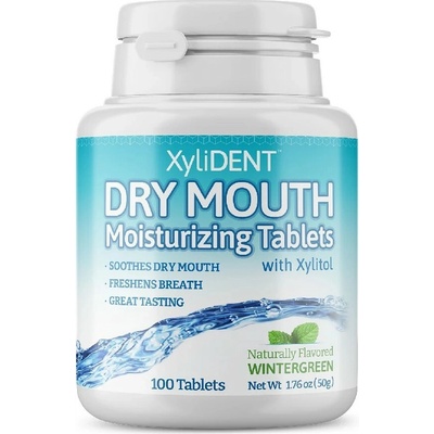 XyliDENT zvlhčujúce pastilky wintergreen 100 ks