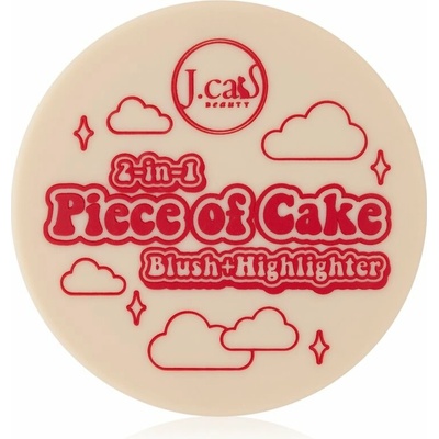 J,Cat Beauty 2 In 1 Piece Of Cake lícenka s rozjasňovačom Cherry Sweet 12,1 g