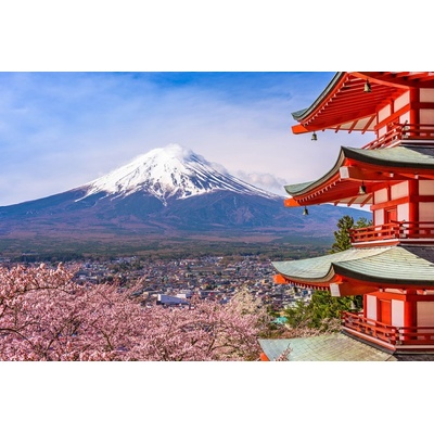 AG Design FTNXXL-1238 Vliesová fototapeta Japonská hora rozměry 360x270 cm