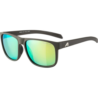 Alpina Слънчеви очила Alpina Nacan III Mirror Cat. 3 Sunglasses - Coffee / Grey Matt / Neon Yellow Mirror - размер One Size (205-3244-0211)