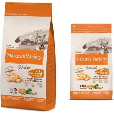 Natures Variety Selected Kitten kuracie z voľného chovu 7 kg