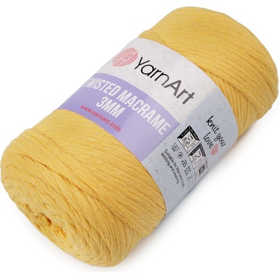 Prima-obchod Pletací příze Twisted Macrame 250 g rozčesávací, barva 3 (764) oranžovožlutá