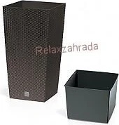 Vaso da fiori con inserto Rato Square DRTS300 antracite