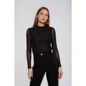 Moodo Черна блуза с прозрачни ръкави Moodo Moodo | Cheren | ЖЕНИ | XS