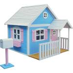 Ginger Home Голяма дървена детска къща с веранда Ginger Home - 194 x 229 x 210 сm (C181)