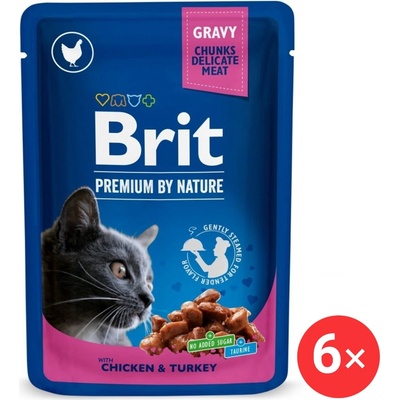 Brit Premium Cat Chicken & Turkey 6 x 100 g