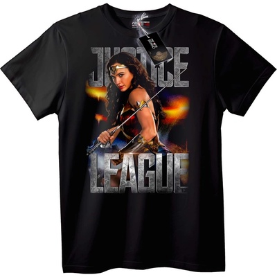 NOONEBRAND Тениска Justice League Wonder Woman - 2XL, Black