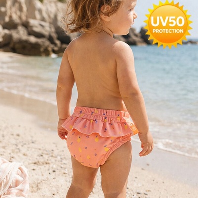 Fresk: Памперс бански за момиче с къдрички - UPF 50 защита Summer Fruit (FR-SW2525-55-62)