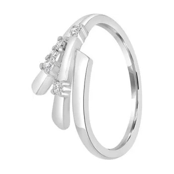 Bliss Златен дамски пръстен с диаманти Bliss 20043601 (20043601)