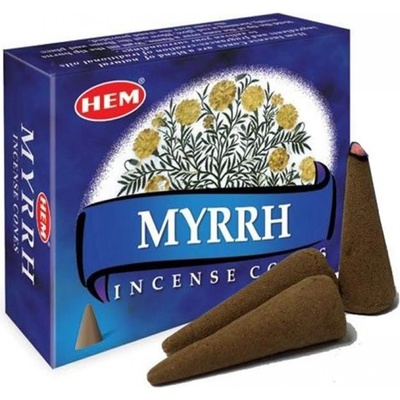Hem Vonné kužely Myrrh myrha 10 ks – Zboží Dáma