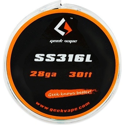 GeekVape SS316L odporový drát 0,3mm 28GA 10m