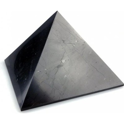 Šungitová pyramida leštěná 15x15cm pro harmonizaci