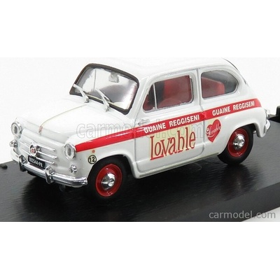Brumm Fiat 600d Abbigliamento Intimo Lovable 1965 Bílá Červená 1:43