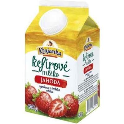 Krajanka Kefír jahodový 450 g – Zboží Dáma