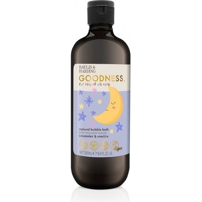 Baylis & Harding Goodness Lavender & Vanilla natural bubble bath 500 ml pěna do koupele Levandule a vanilka