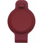 JC Силиконов държач за каишки за домашни любимци за Apple AirTag - JC AirTag Pet Collar Back Clip (бордо)