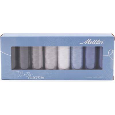 Stoklasa Sada bavlněných nití Silk-finish Mettler 8x150 m Balení: 1 sada, Varianta: 4 mix zima 4 mix zima