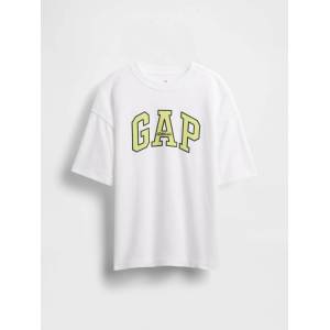 GAP Детска тениска oversize Heavyweight Athletic с лого GAP GAP | Byal | Момчешки | 104/110