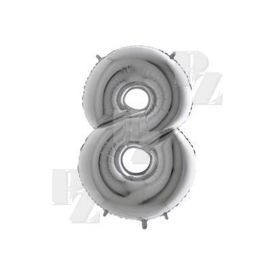 Luma Balónek foliový 101cm stříbrný č.8
