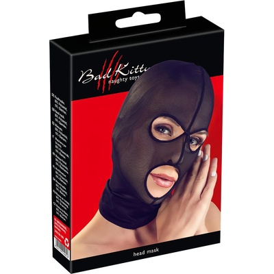 Bad Kitty - мрежеста еротична маска (черна)
