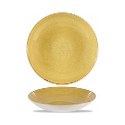 Churchill 1795 Stonecast Mustard Seed Yellow Mísa coupe 31 cm