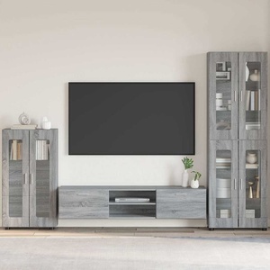 vidaXL Служебен шкаф FLORIN 55, 5 x 29 x 100 см Сив Сонома (880257)
