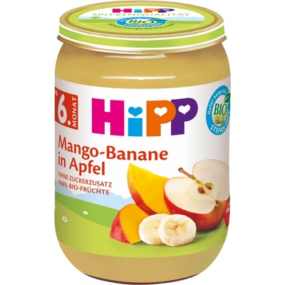 Hipp BIO Jablká s mangom a banánmi 190 g