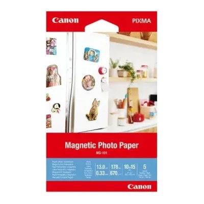 Canon Хартия, Canon Magnetic Photo Paper MG-101, 10x15 cm, 5 sheets (3634C002AA)